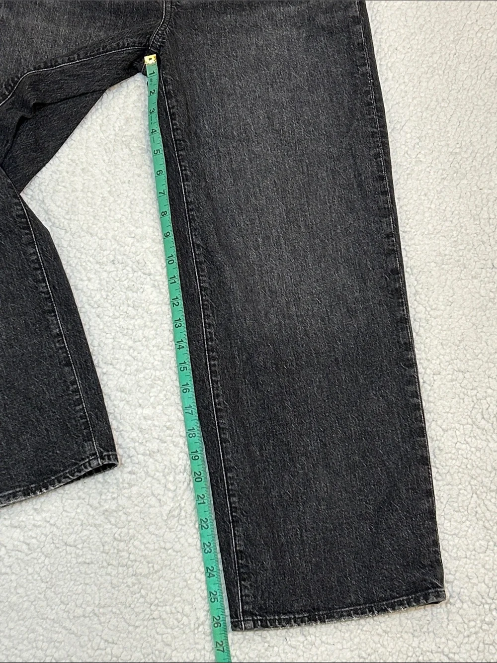Madewell The Perfect Vintage Wide Leg Crop Jean size 27 Robles Wash Black - Picture 15 of 16